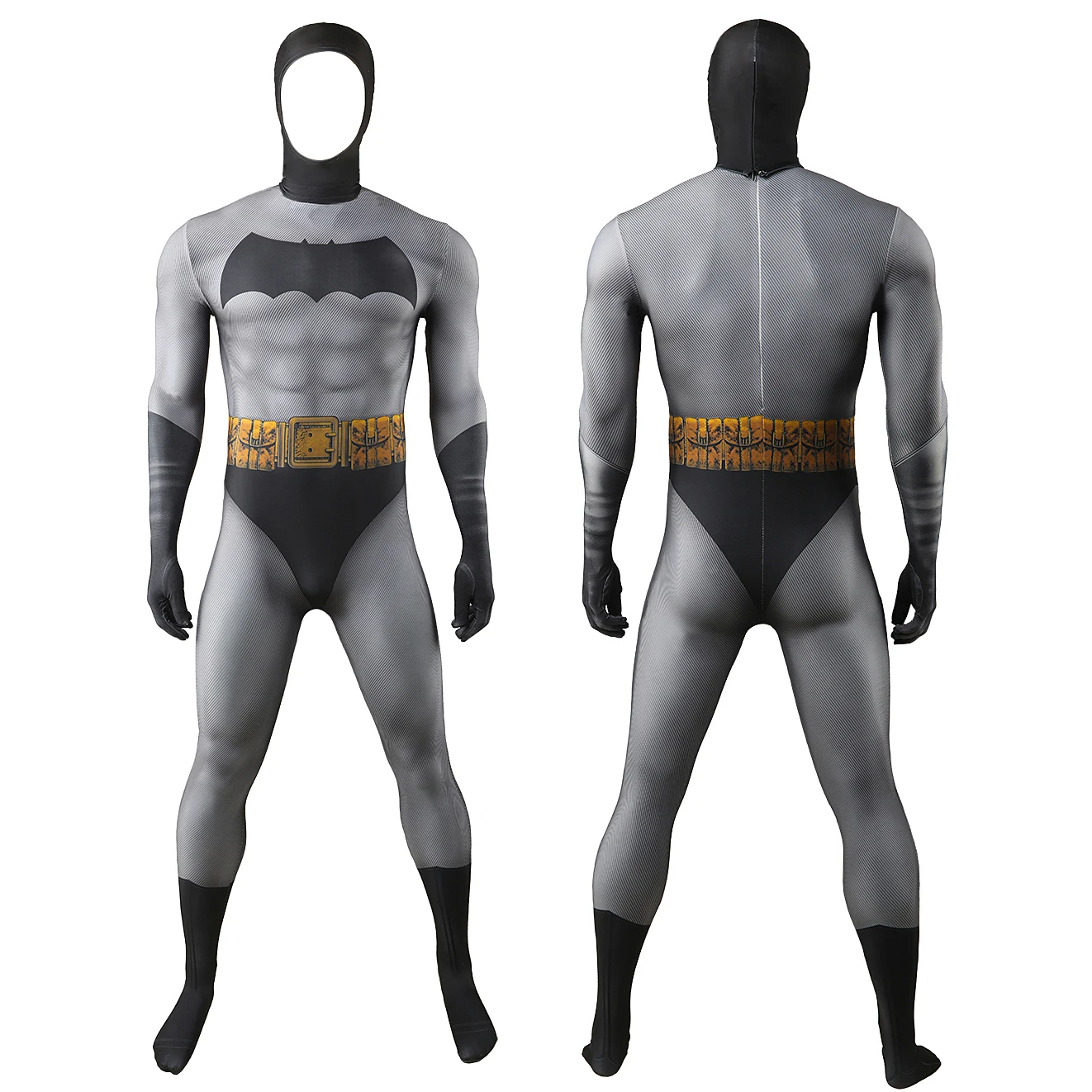 Black Spandex Zentai Bodysuit Cosplay Costume for Adults