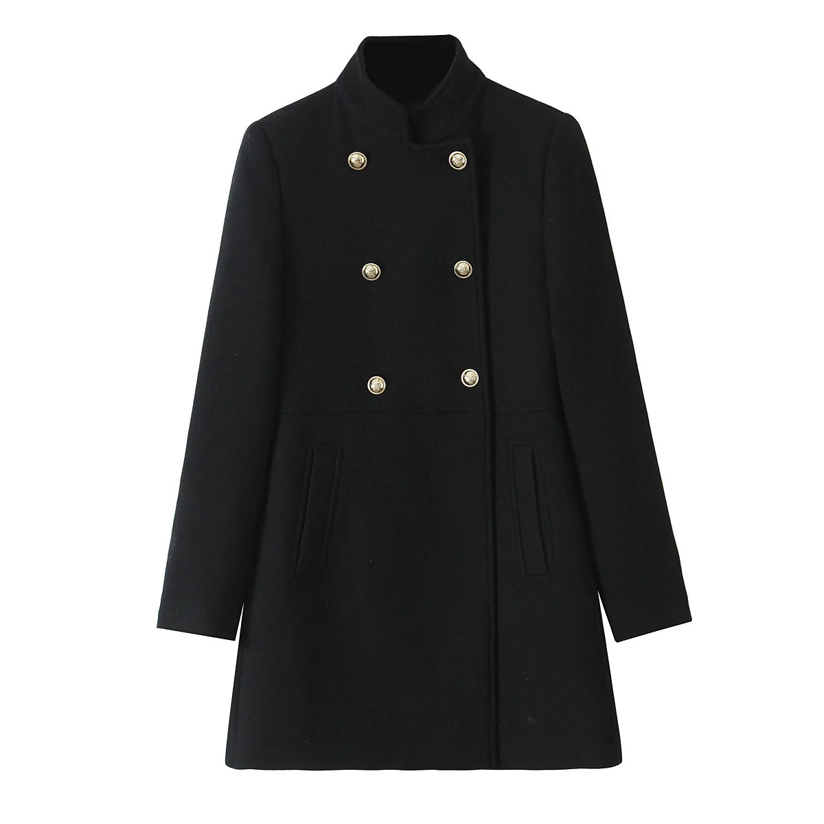 2024 autumn new women's clothing style fashionable European and American style double breasted coat jacket