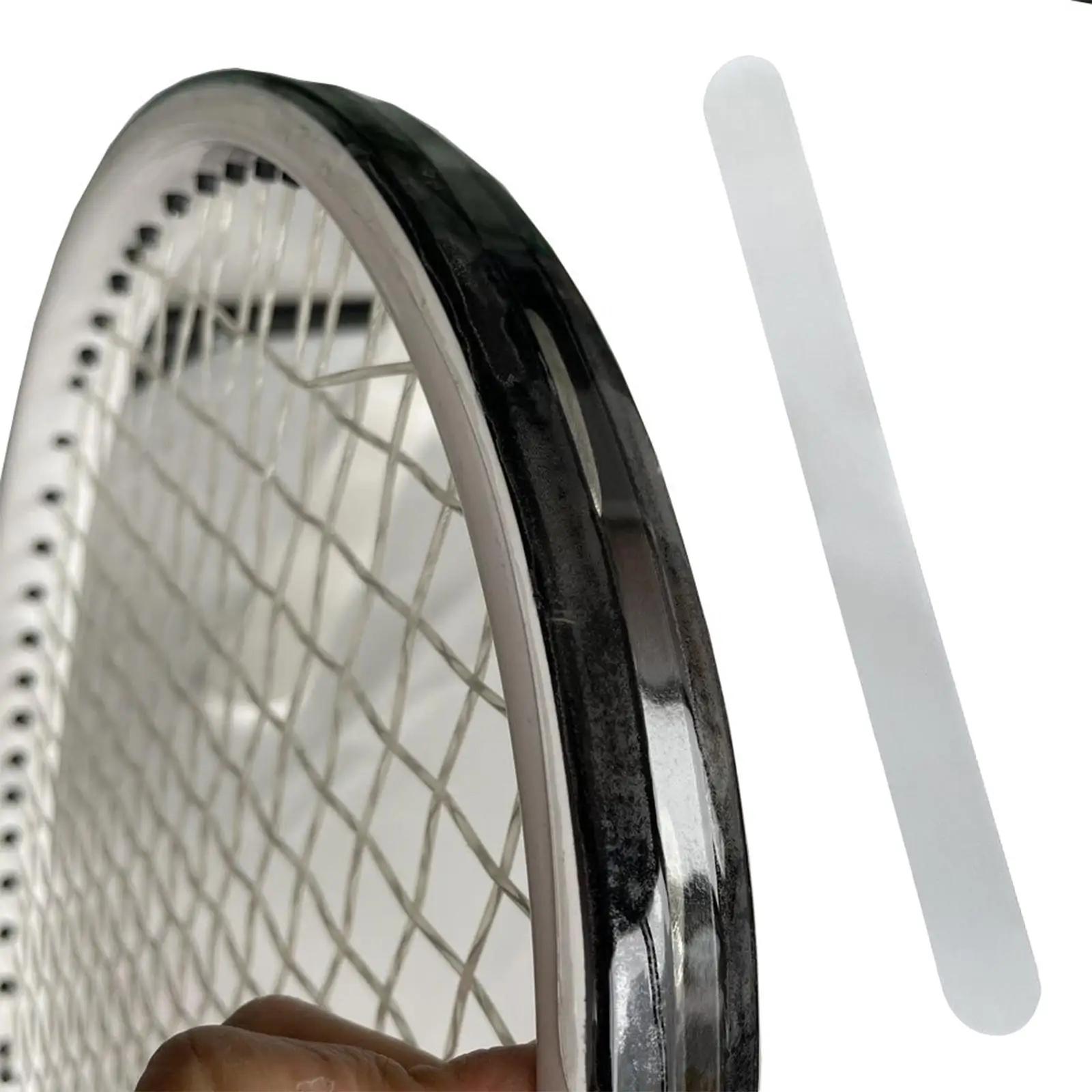TPU Tennis Paddle Head Tape Protect Padel Head Racquet Frame Guard Protection Tapes Stickers Transparent For Racquetball Squash