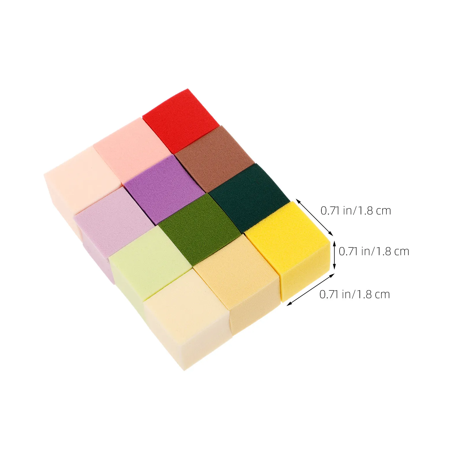 50개 소형 아트 스펀지 블록 부드러운 스펀지 네일 픽킹 스펀지 매니큐어 DIY 프렌치 팁 도구 여행용 네일 아트 도구