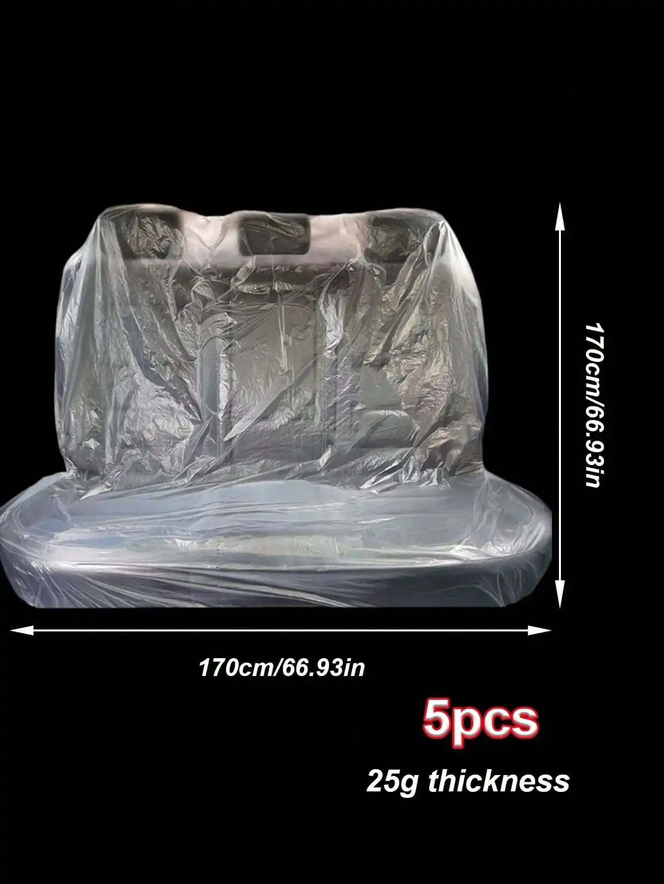 5Pc Rear Seat Covers