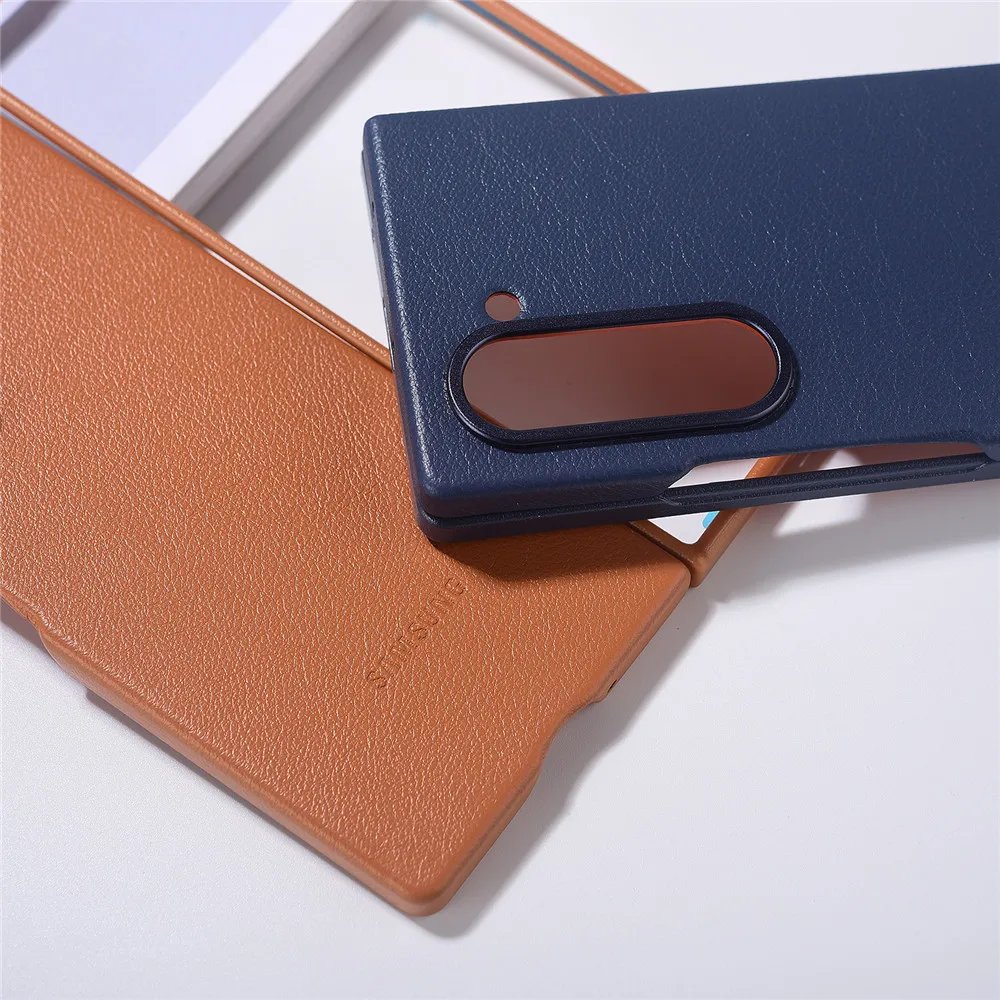 حافظة جلدية أصلية لهاتف سامسونج Z Fold 7 Fold 6 5G...