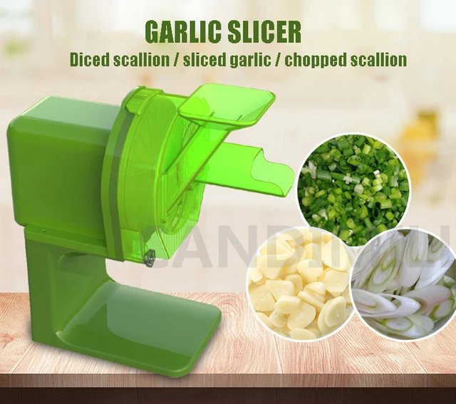 SY-1608 Food Processor Commercial Automatic Electric Scallion Slicer with  0.04 - 0.2 Blade Size, Green - 110V, 150W (Made in Korea)