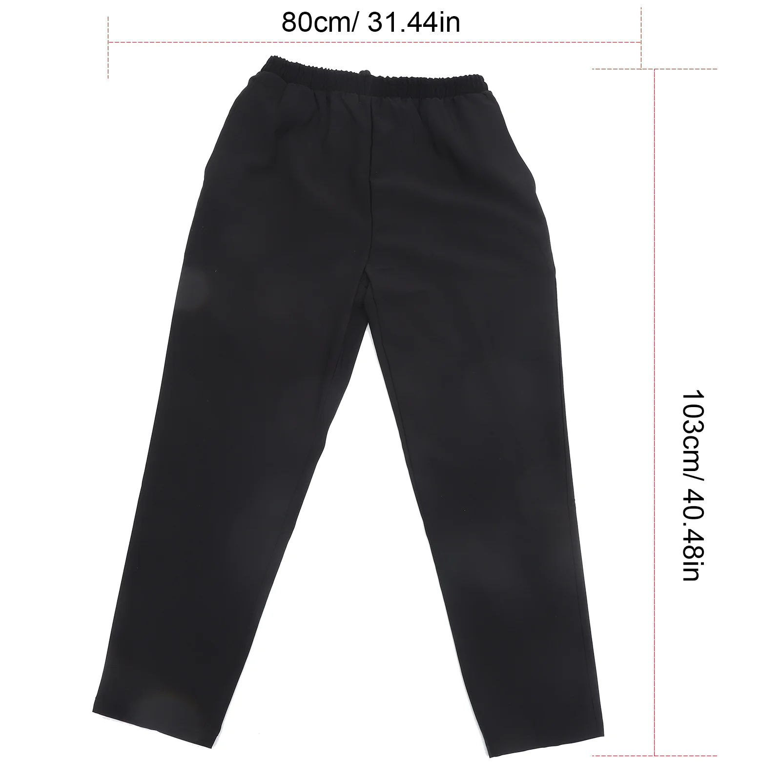 Chef Pants A Pair of Chef's Workwear Trousers Breathable Material Loose Cargo Pants For Women (Black) chef pants