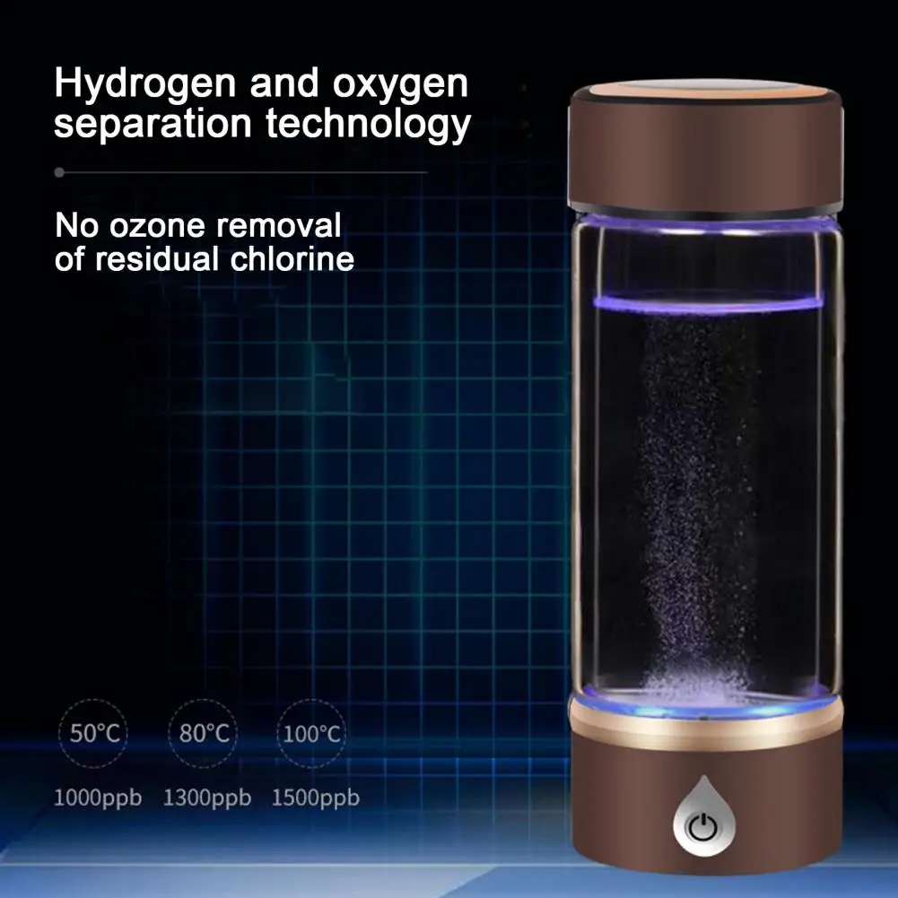 

Hydrogen-rich Water Maker Hydrogen Water Bottle Generator with Rapid Electrolysis Usb Rechargeable Technology for Ionized