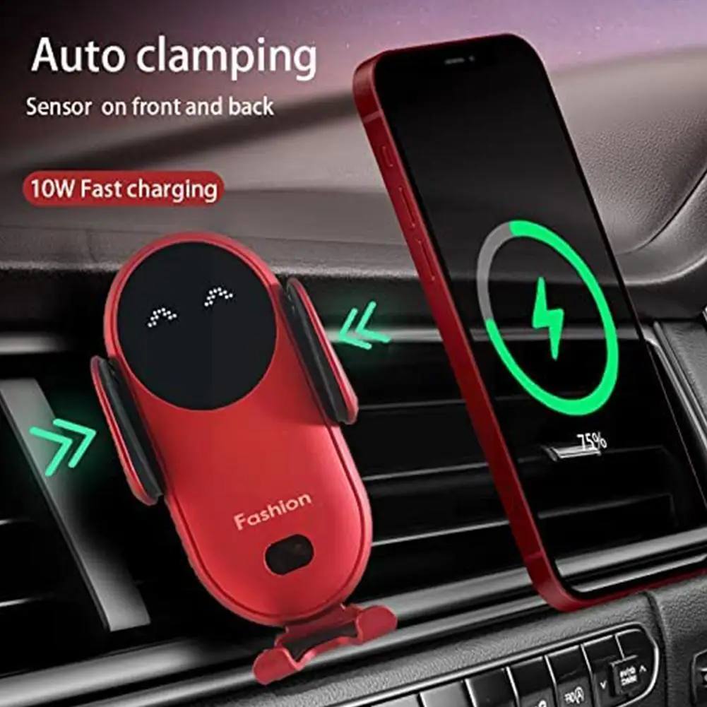 S11 Car Wireless Charger Smart Infrared Sensing Charge Fast Automatic Bracket Holder Creative Telescopic Phone U9A5 |