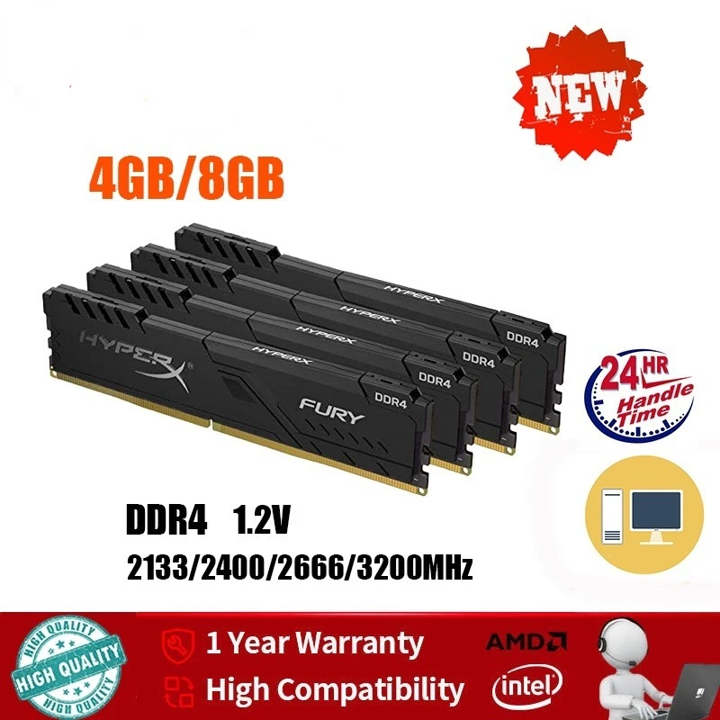 

Новый комплект оперативной памяти Ddr4 Cl15 Dimm 4 Гб 16 Гб Ddr4 8 Гб 2133 МГц 2400 МГц 2666 МГц 3200 МГц Dimm PC4 17000 19200 21300 25600