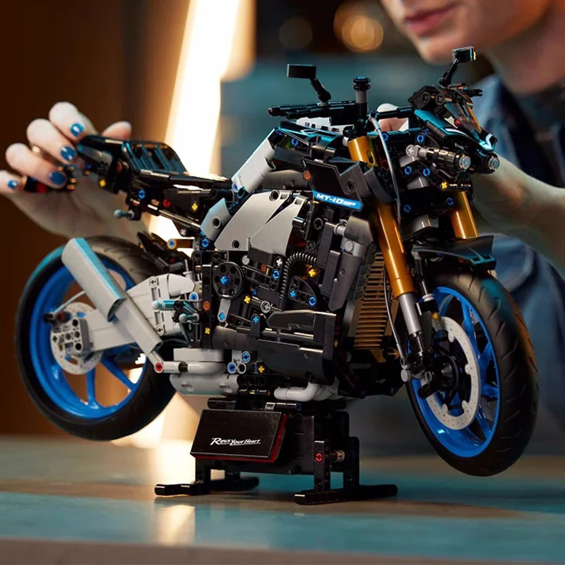 42159 MT-10 SP Yamahas Racing Motorcycle Building Blocks Kit Model Speed Motorbike Bricks Toys Gifts for Kids