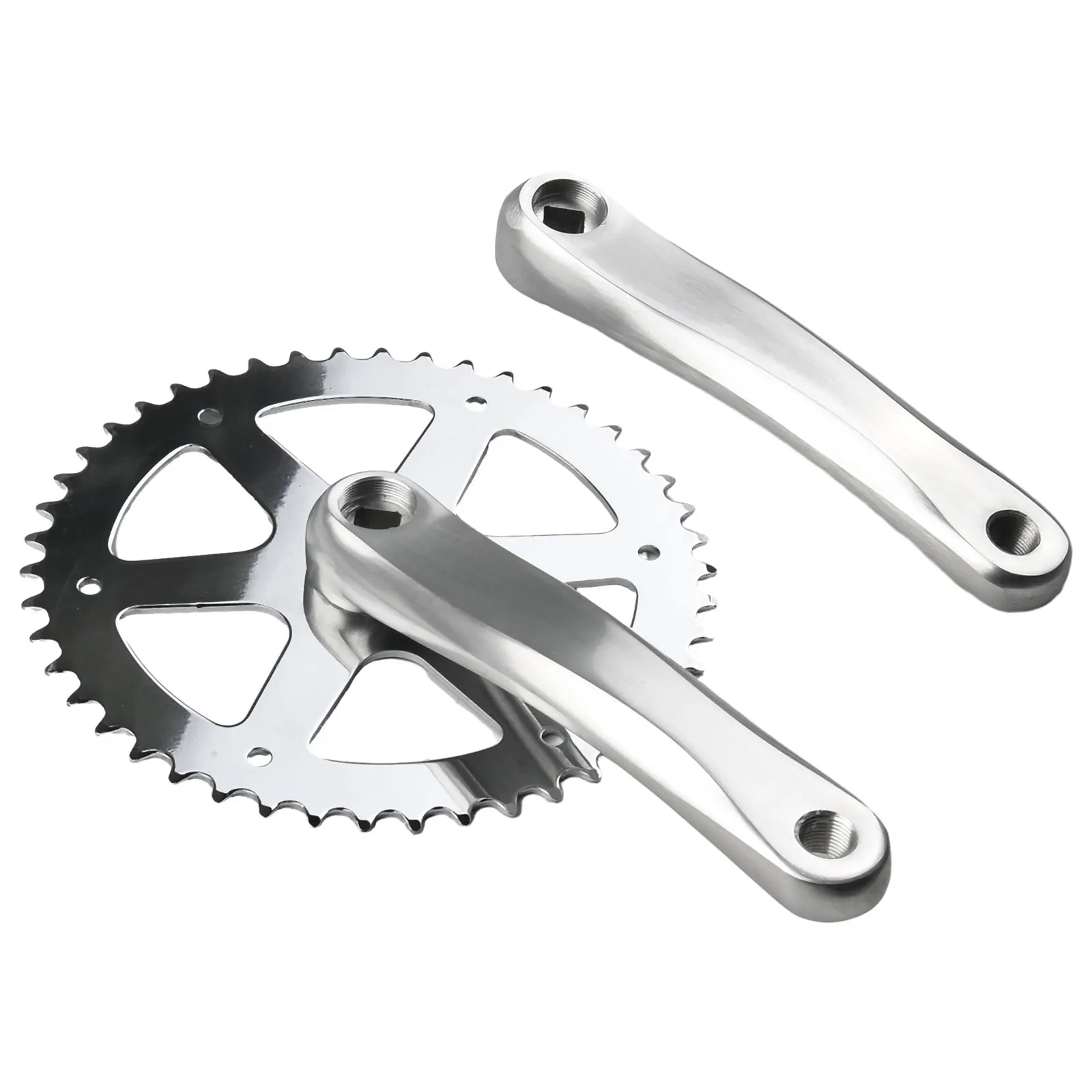 

Increase Your Bike's Speed with this 46T 170mm Silver Alloy Crank Road Bike Bicycle Chainset Wheel for Fixie Bikes