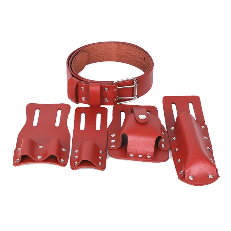 

5 in 1 Scaffolding Leather Belt Used at Home or at Work Suitable for Camping Mountain Climbing Traveling Waterproof