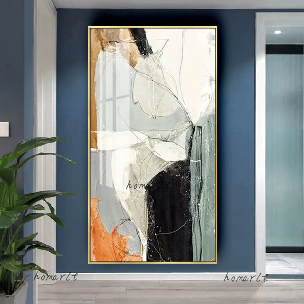 

Real Handmade Color Oil Painting Abstract Marble Graphics Canvas Poster New Design Home Wall Art Picture Decor Living Room Mural