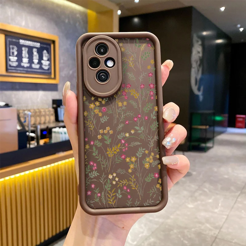 Elegant Floral Soft Silicone Shockproof Phone Case