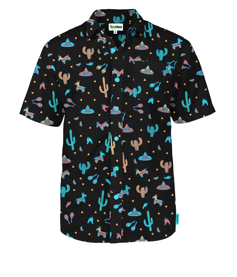 thumbnail image 1 of Camisa hawaiana de gran oferta de verano para hombre, camisas de playa con estampado divertido de hojas de surf en 3D para hombre, blusa genial de gran tamaño, ropa de calle, 1 of 5