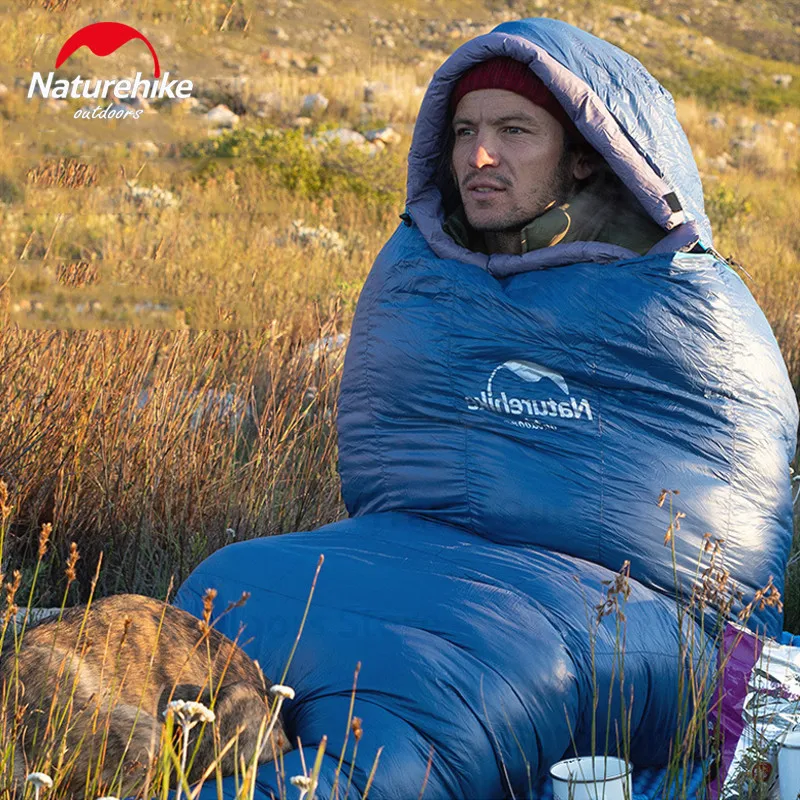 Sleeping Bag Naturehike Goose Down Mummy Winter Camping Backpacking