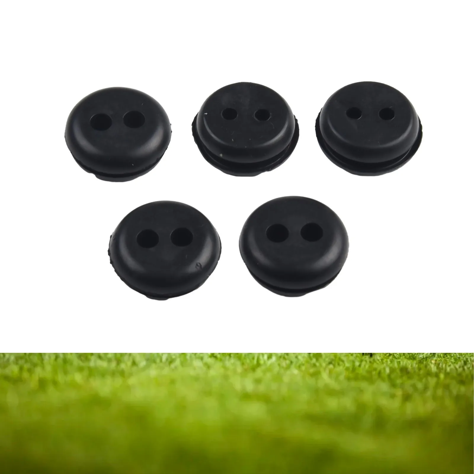 

5pcs Rubber Grommets 2 Holes Fuel Gas Tank Lawn Mower Rubber Grommets Replacement For Trimmer Lawn Mower Accessories