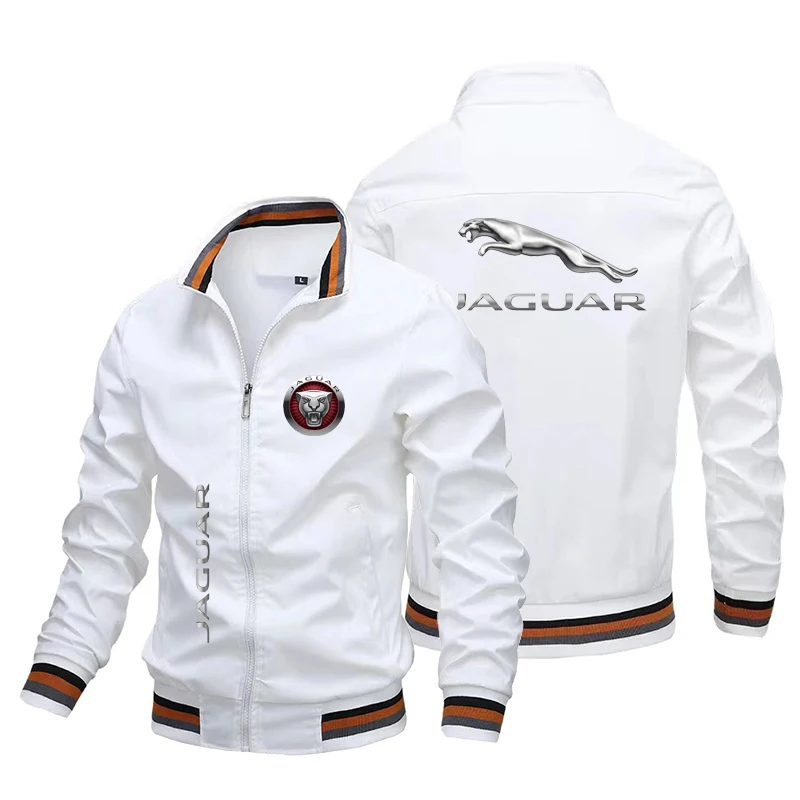 Men's MOTO Jacket Jaguar Car Printed Women's Jacket Fashion Campus Outdoor Sportswear Men's Coat Windbreaker cycling jacket