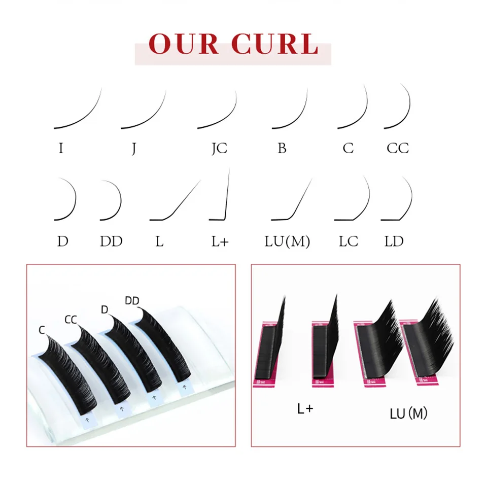 ODM/OEM Random Size Eyelash Private logo DIY logo eyelash extensions personal eyelashes personal logo name eyelash Customize 4