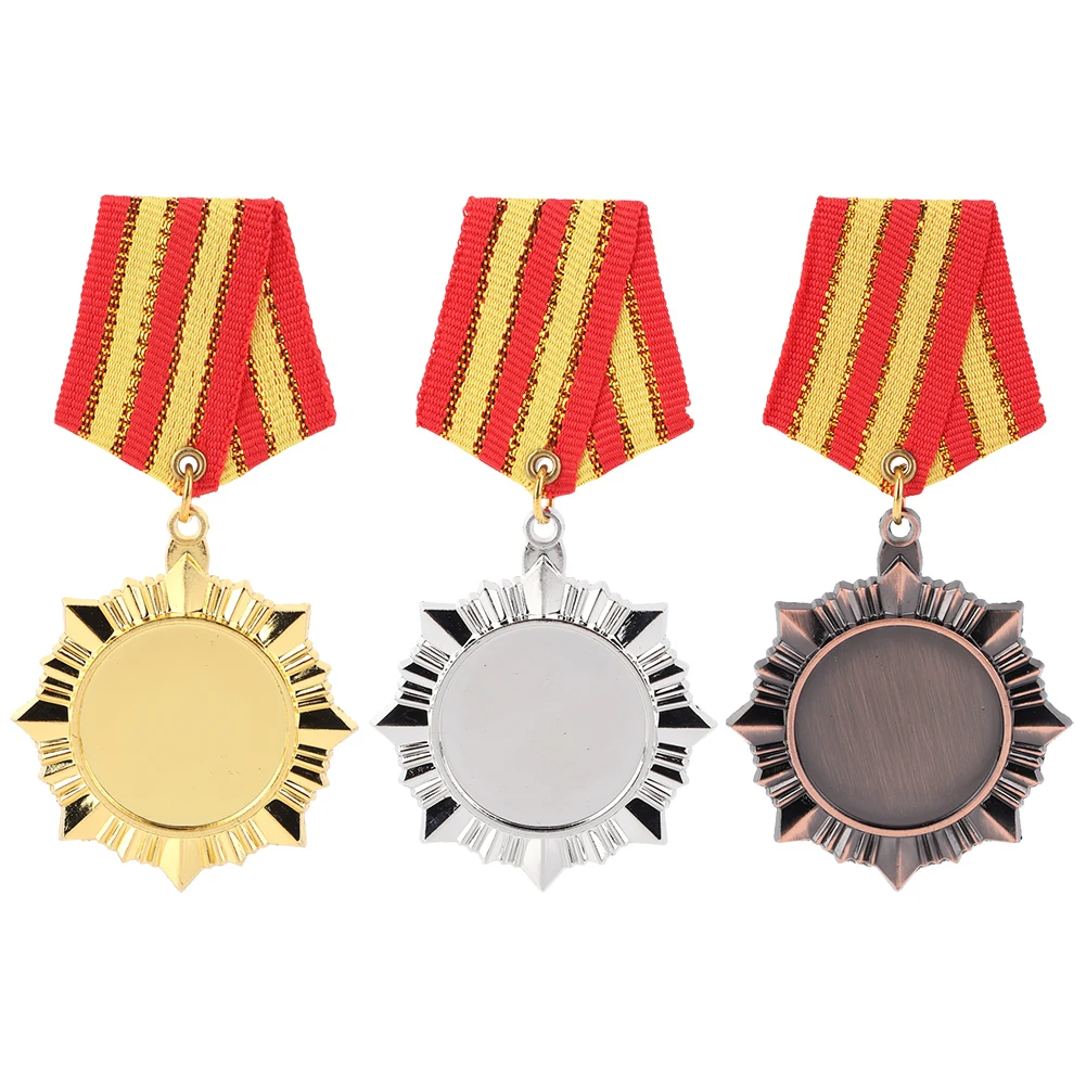 5cm Gold/Silver/Bronze Medal Award Medals Sports Rewards Students Rewards Metal Winner Medals for Talent Show Party Race