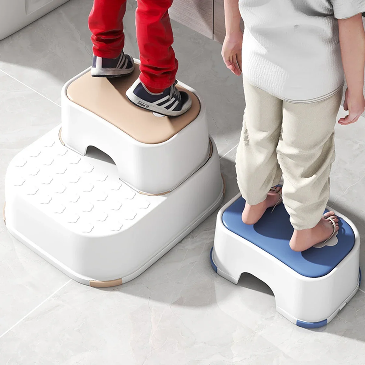 Description Picture 2 of itemTabouret Design Mobile Bathroom Chair Toilet Footrest Bath Stool Square Portable Folding Muebles Para El Hogar Storage Foot
