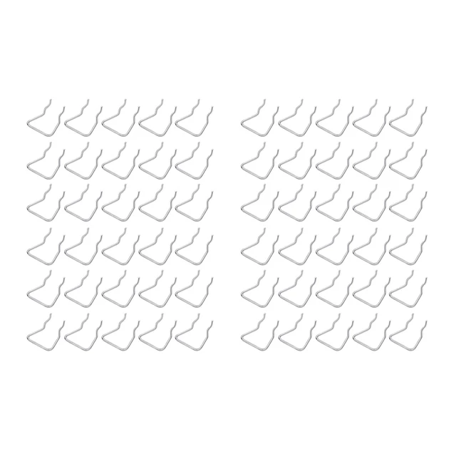 60 db Pegboard Plier Tartók, Rozsdamentes Acél Dupla Hurok Hooks Kiegészítők
