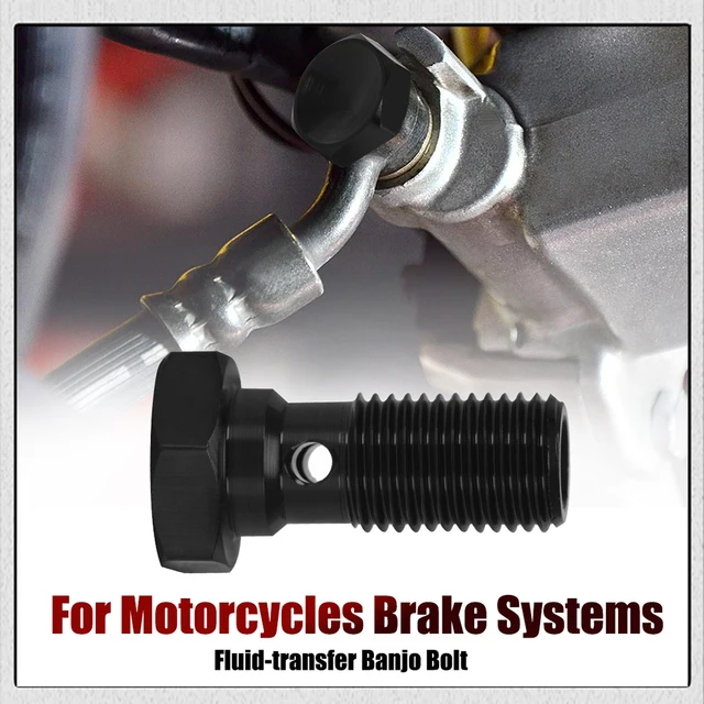 Vite Di Spurgo M10x1.0mm Per Freno Moto - Bullone Banjo Con Dust Cap (Blu) - Foto 10