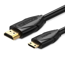 Vention Gold Plated Mini HDMI to HDMI Cable - High - Definition Connectivity for Tablets and Camcorders (Mini HDMI to HDMI)