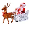 Christmas Electric Santa Claus Climbing Rope Plush Doll Creative Music Xmas Tree Decor Birthday festival Kids gifts Toys 6