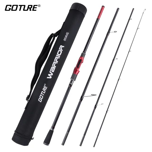 Goture Warrior Fishing Rod 2.7M 2.4M 2.28M 2.13M 4 Pieces Carbon Fiber