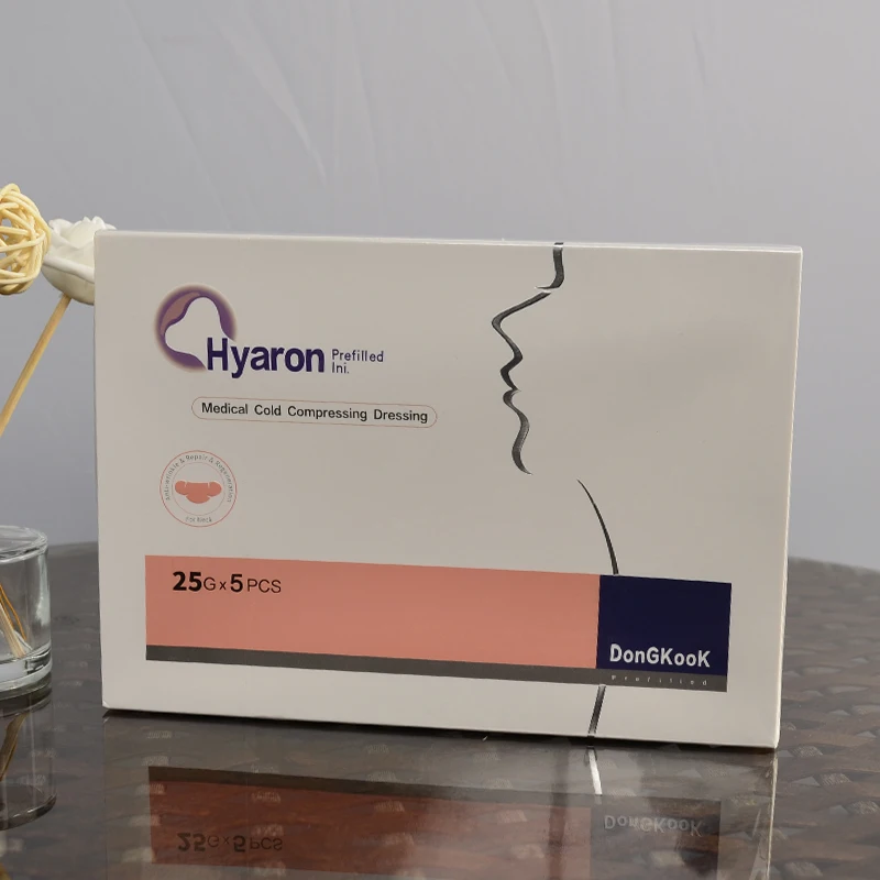 Natural Hyaron Medical Cold Compressing Dressing Prefilied Facial Mask