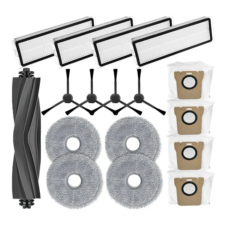 

Запасные части для робота-пылесоса Dreame Bot L20 Ultra, основная боковая щетка, Hepa фильтр, насадка на швабру, мешок для пыли