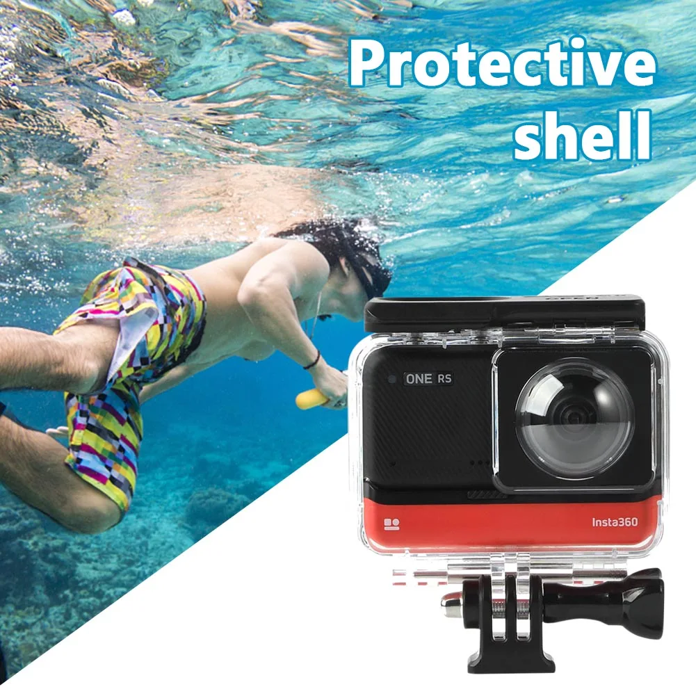 Diving Case Portable Waterproof Box Protective Shell Cover Anti-drop Protector Accessories for Insta360 ONE RS Panoramic Camera