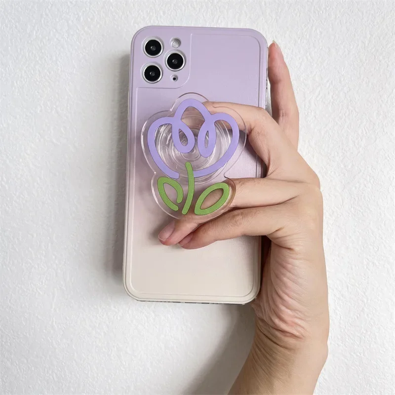 Tulip Flowers Foldable Finger Ring Phone Holder and Stand