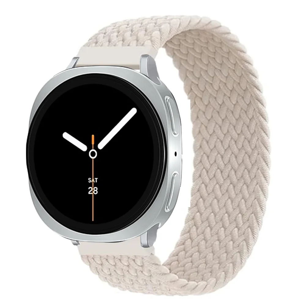 Braided Nylon Solo Loop Strap for Smartwatches - Adjustable Bracelet Band