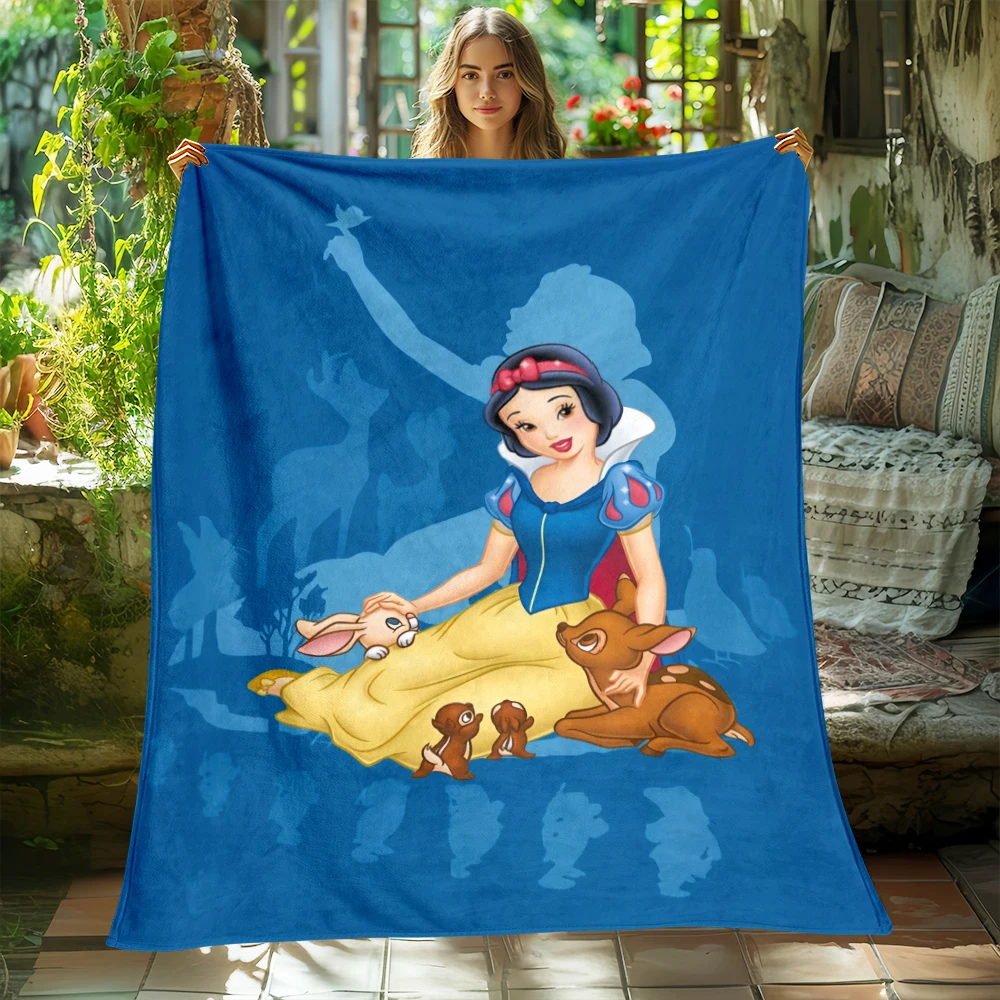 

Disney Snow White Blanket- Lightweight Flannel Throw for Sofa, Bed, Travel, Camping, Livingroom, Office, Couch,picnic blanket