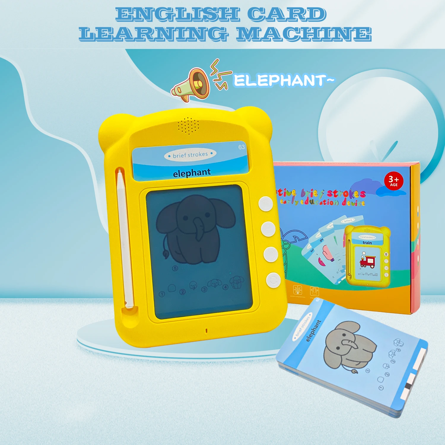 

Children Toys English Learning Machine Sight Words Talking Flash Cards Children's Drawing Pronunciation Early Educational Toys