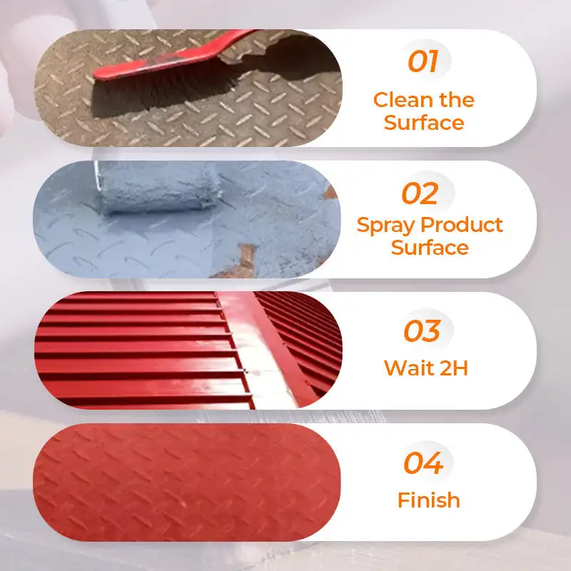 Multifunctional rust removal and conversion agent 500g water-based rust-proof metal paint primer rust converter conversion agent rust removal and conversion agent