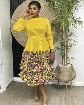 Bisiola Summer Midi Striped Dense Edge Dress