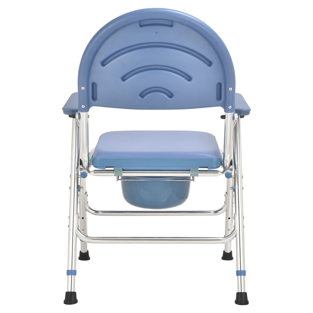 folding aluminium elderly bath seat commode chair for elderly and disabled shower chair for elderly  toilet chair for disabled 2