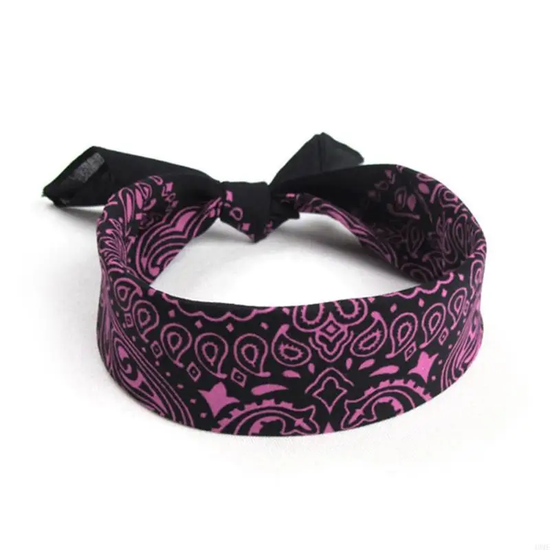 49ME Double Paisley Bandanas Novelty Motorcycle Face Mask Square Scarf Headwear Handkerchief Cowboy Wraps for Men Women 4