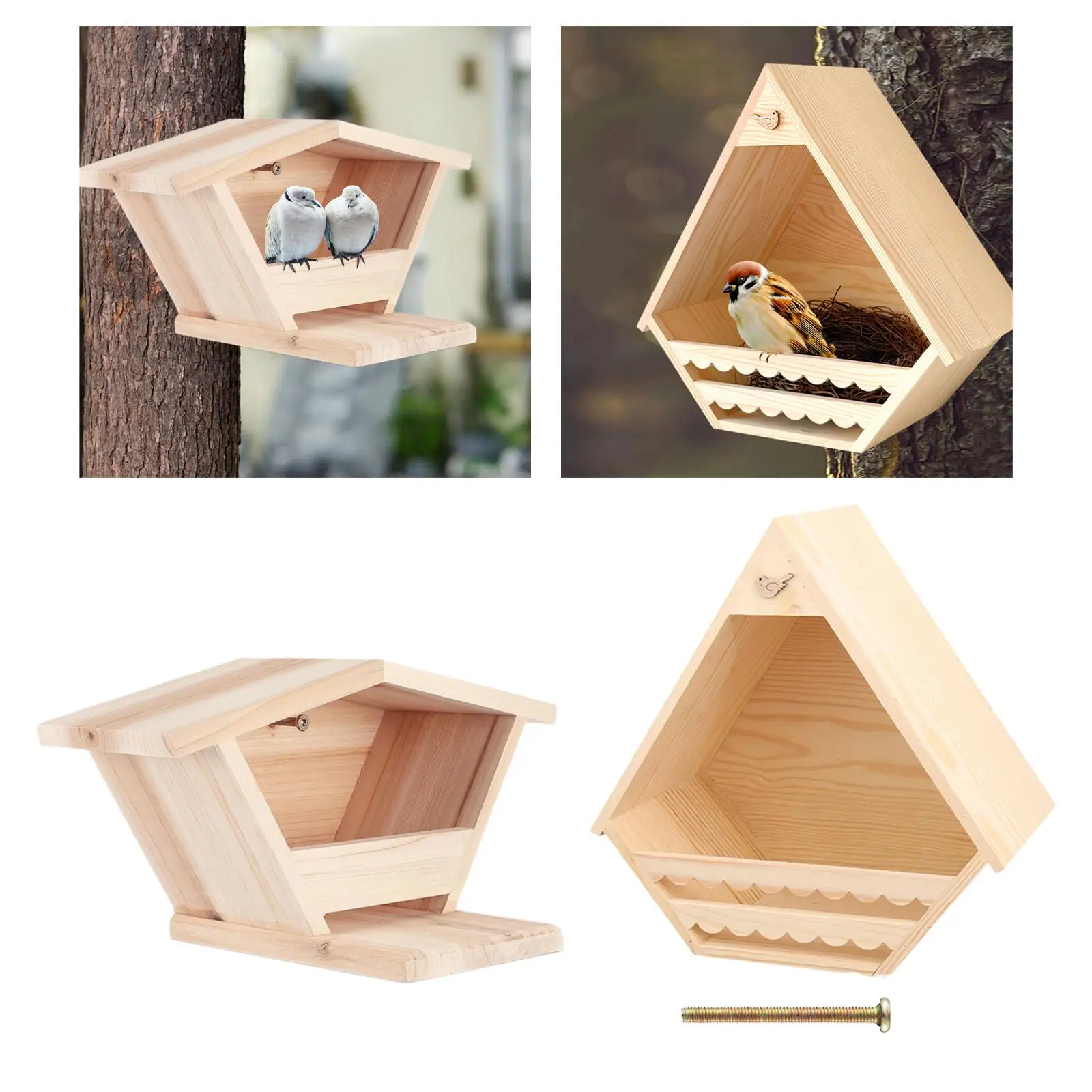 Birdhouse for outdoors, birdhouse, ventilation decoration, birdhouse made of ,