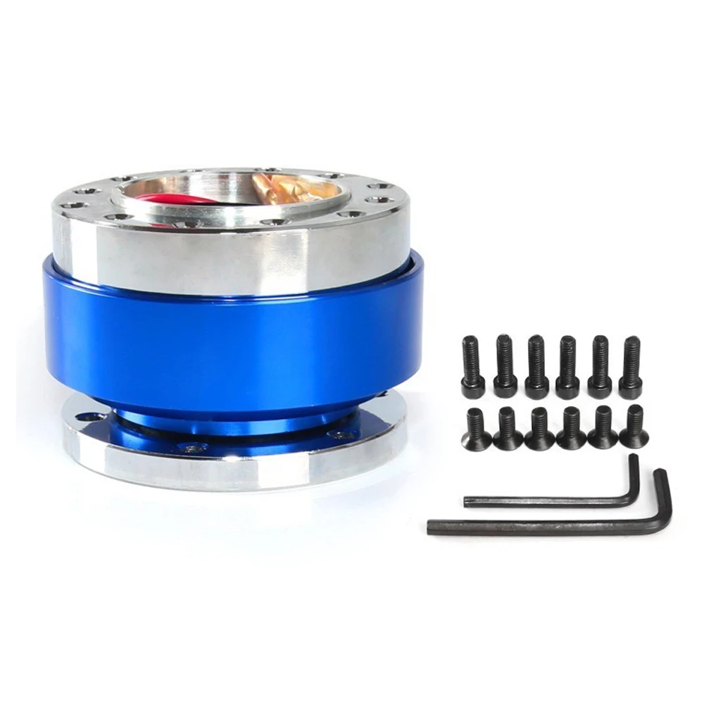 Car Modification Quick Release Steering Wheel Hub Adapter 6 Hole Snap Off Boss Kit Aluminium steering wheel adapter