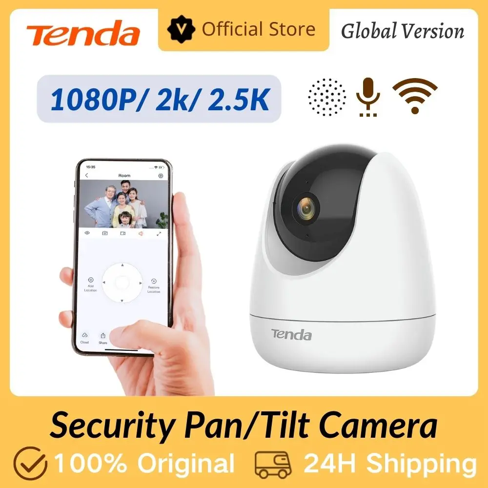 Tenda Telecamera Di Sorveglianza Wifi Telecamera Ip Protezione Di Sicurezza Per Bambini Mini Telecamera 1080P 2Mp 4Mp Pan/Tilt Telecamera Wireless Hom