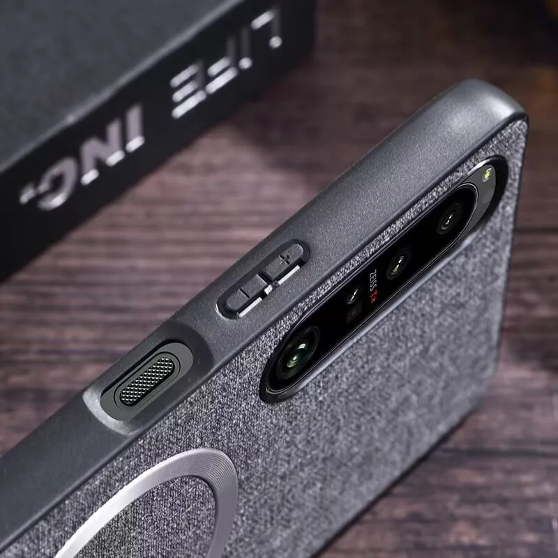 Magnetic Charging Silicone Protective Fabric Case