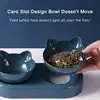 Pet Cat Bowl Automatic Feeder Water Dispenser Dog Cat Food Bowl with Drinking Raised Stand Double Dish Bowls for Cats Dogs Pet 6