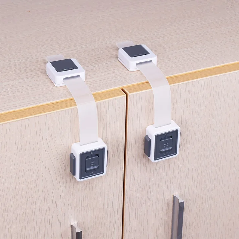 Child Safety Cabinet Locks Adjustable for Drawer Ovens Dishwasher Toilets Baby Proofing Fridge Lock for Kids Toddlers cabinet lock child lock safety lock