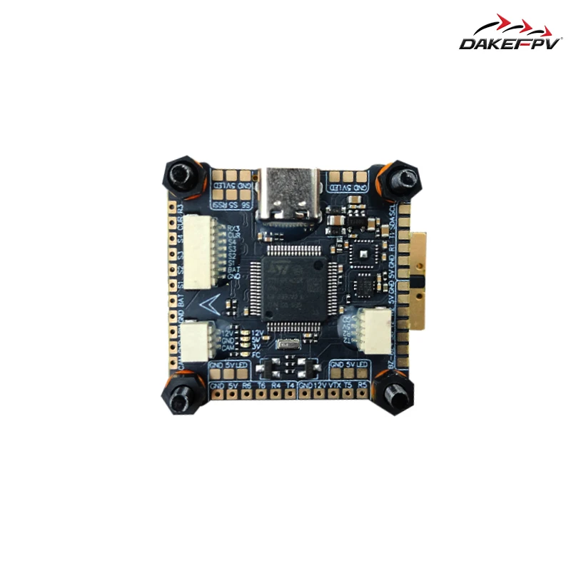 DAKEFPV F405-Y6 Flight Controller Stack et ESC 70A 4-en-1 avec câbles de connexion