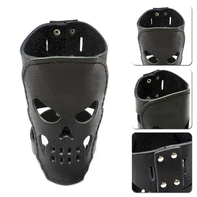 Universal Motorcycle Bicycle Bike Skull Drink Holder Support Stand Travel Accessories Sports Outdoor Bottle Leather PU Wate