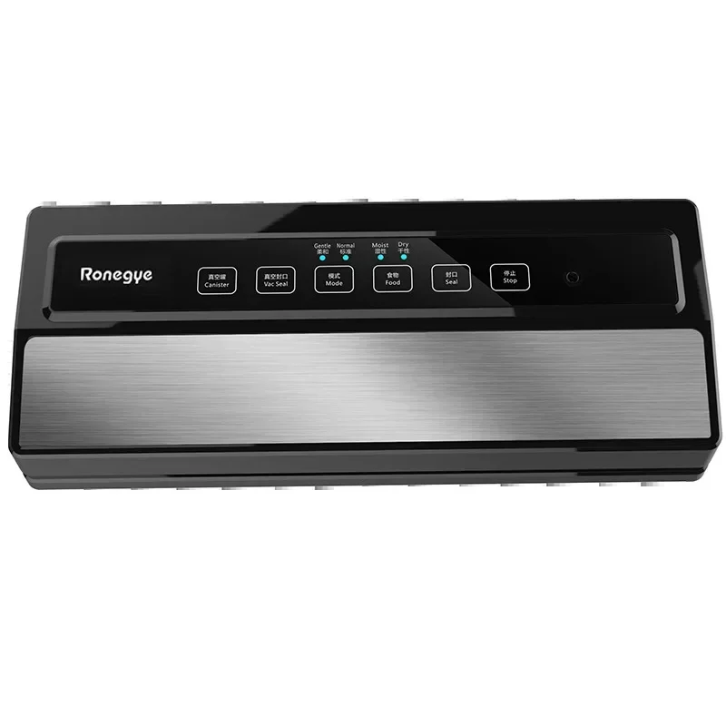220V 110W Vacuum Sealing Machine Home Best Vacuum Sealer Fresh Packaging Machine Food Saver Vacuum Packer Include 5Pcs Bags Free 6