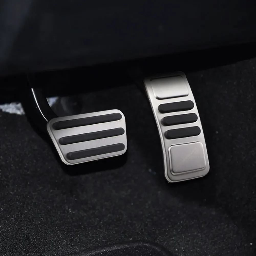 Car Pedals stainless steel pedal cover car accessories For Ford Mustang 2015-Gas Brake Rest Pedal Pad Cover