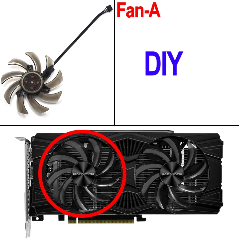 New 85MM GTX1660 GTX 1660Ti Cooler Fan For Gainward GeForce GTX